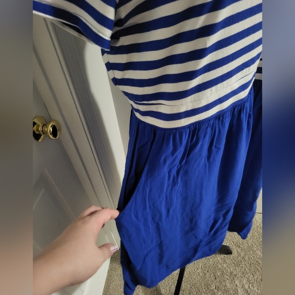 Blue and White Striped Torrid Dress - Picture 3 of 5